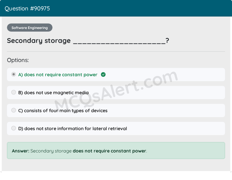 Question Screenshot