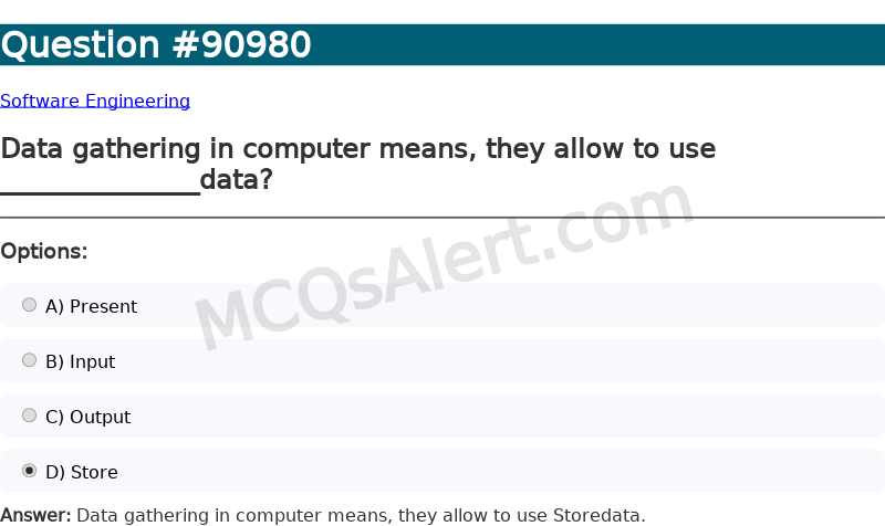 Question Screenshot