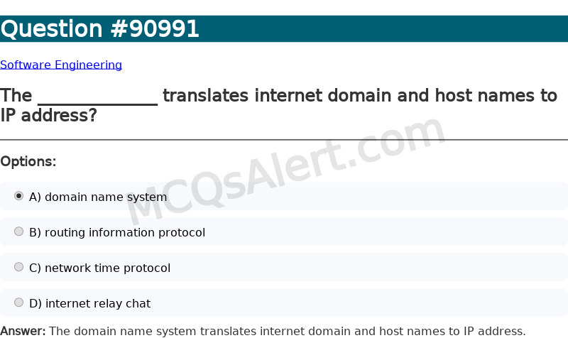 Question Screenshot