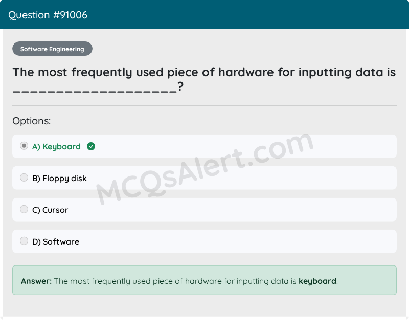 Question Screenshot