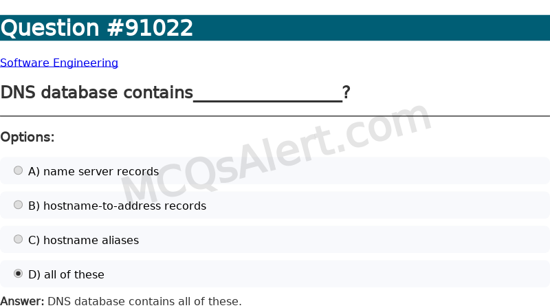 Question Screenshot