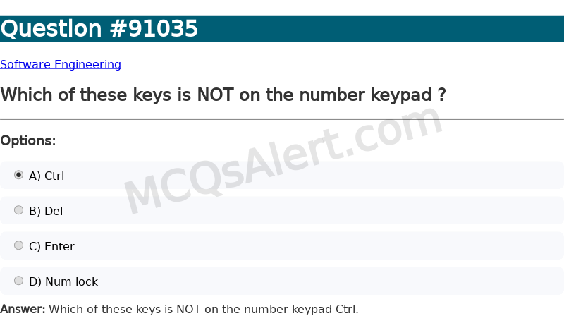 Question Screenshot