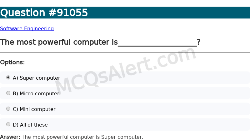 Question Screenshot