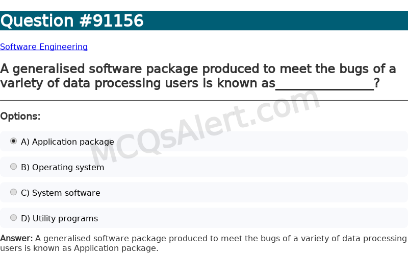 Question Screenshot