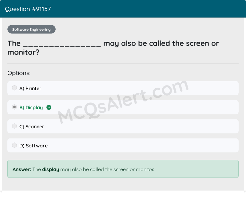 Question Screenshot