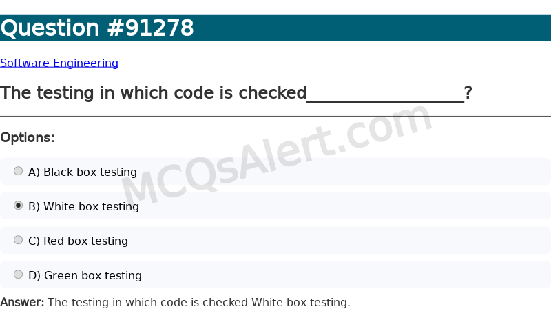 Question Screenshot