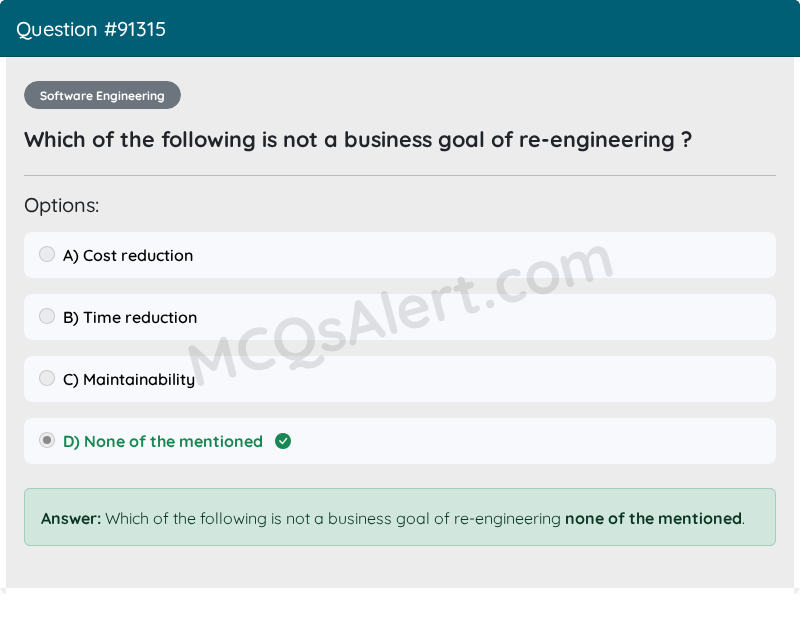 Question Screenshot