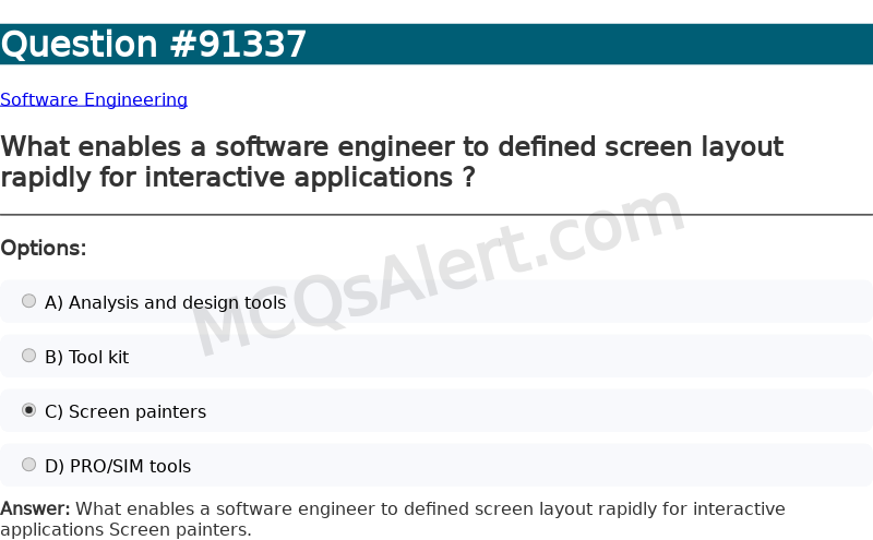 Question Screenshot