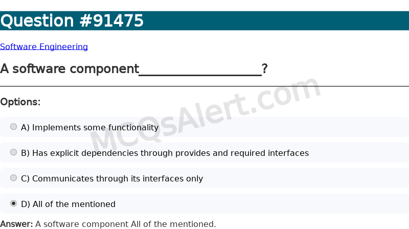 Question Screenshot