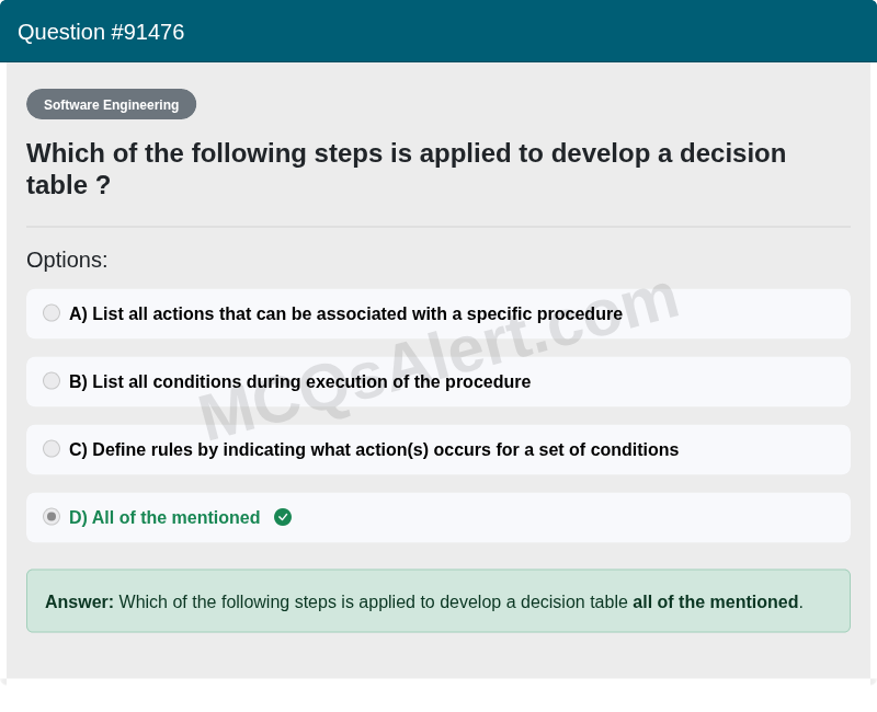 Question Screenshot