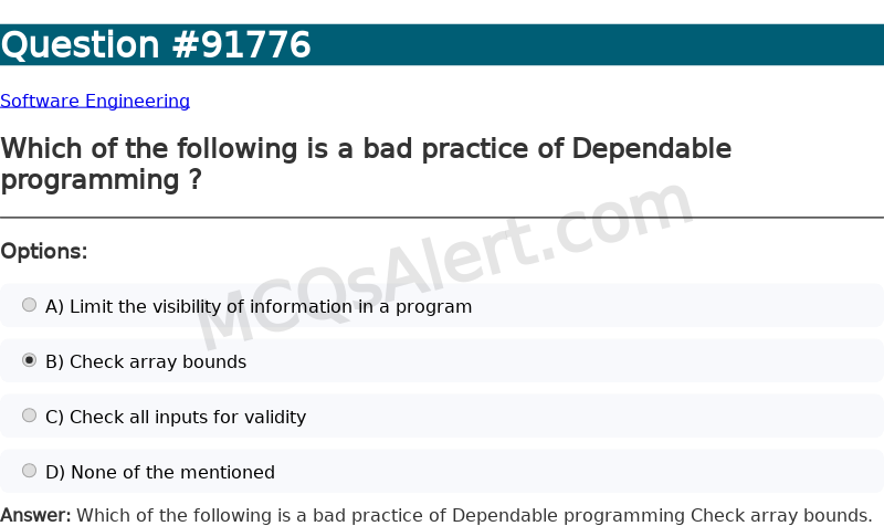 Question Screenshot