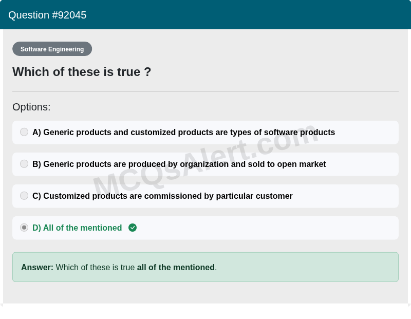 Question Screenshot