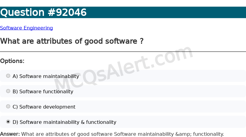 Question Screenshot