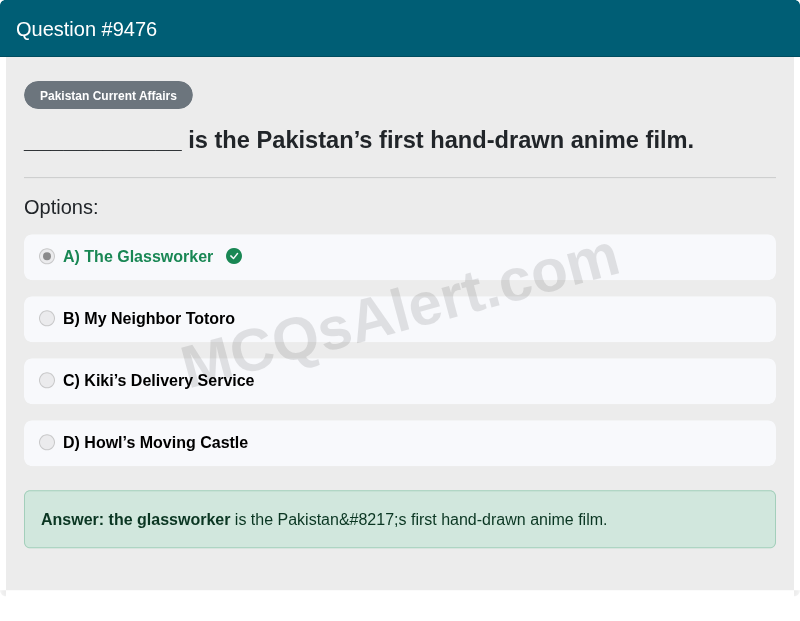 Question Screenshot