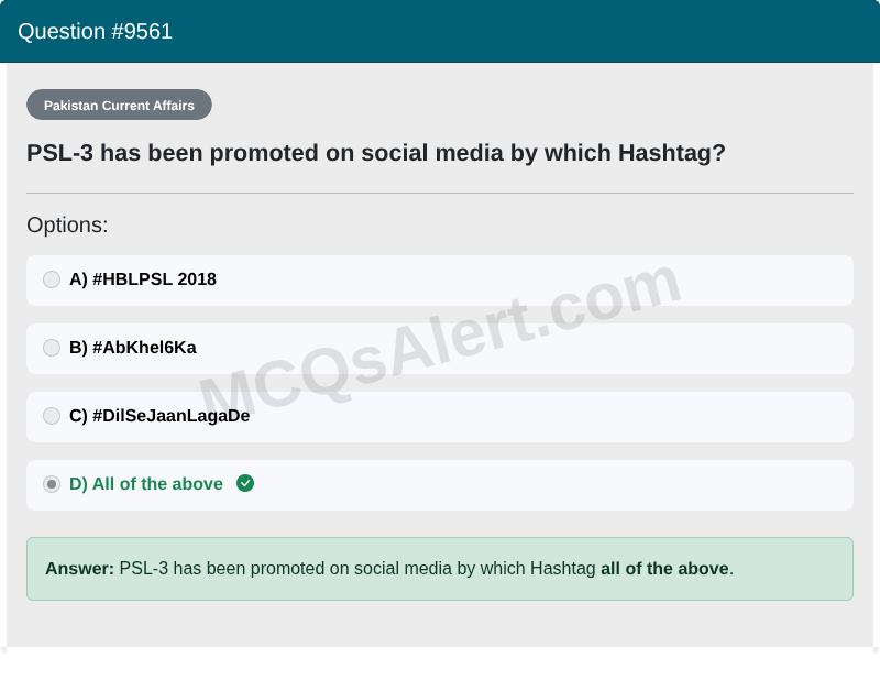 Question Screenshot