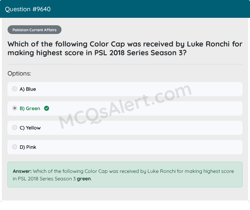 Question Screenshot