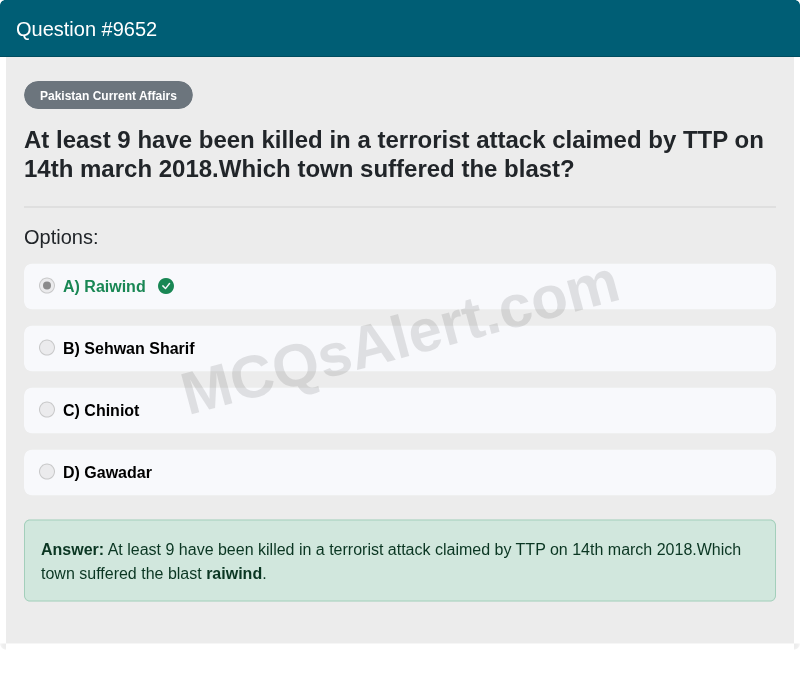 Question Screenshot