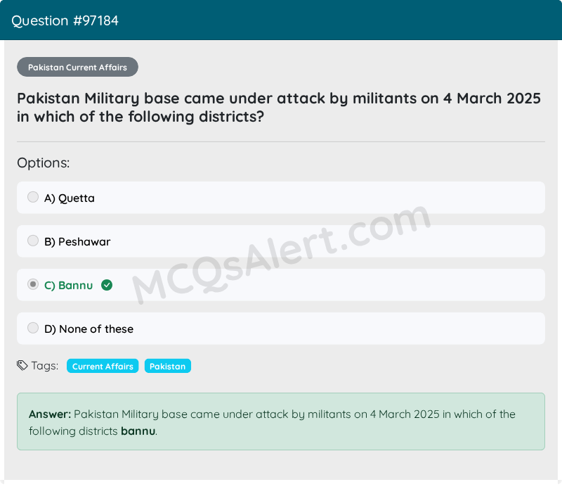 Question Screenshot