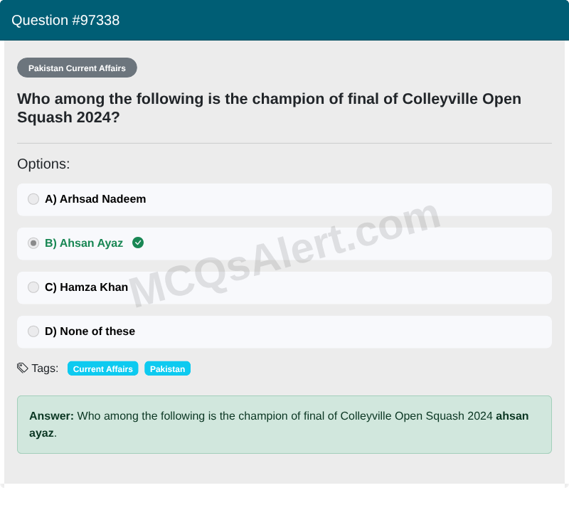 Question Screenshot