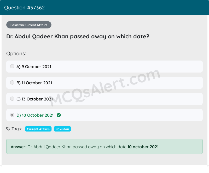 Question Screenshot