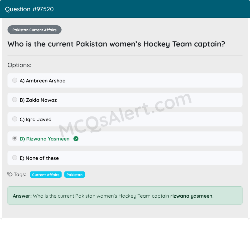 Question Screenshot
