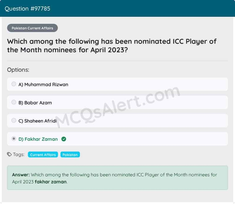 Question Screenshot