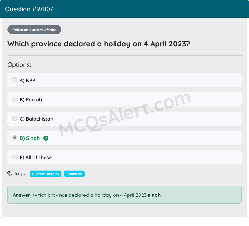 Question Screenshot