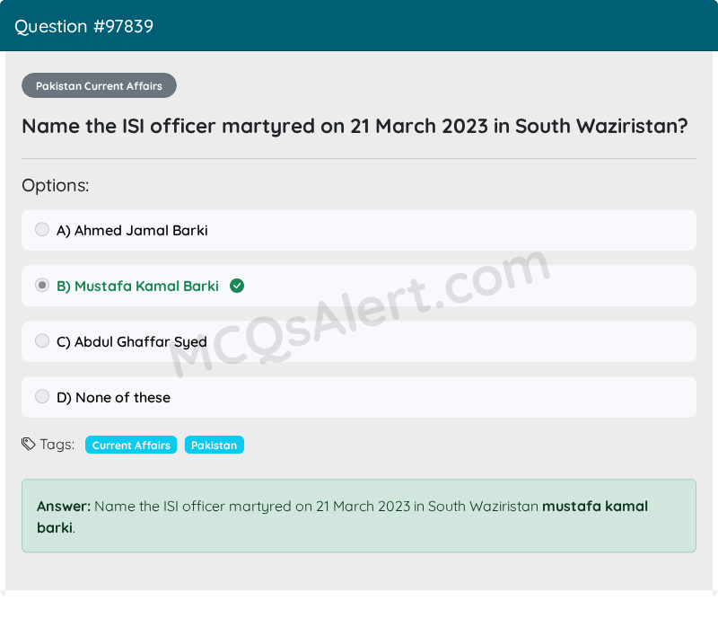 Question Screenshot