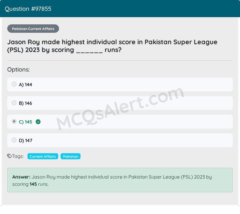 Question Screenshot