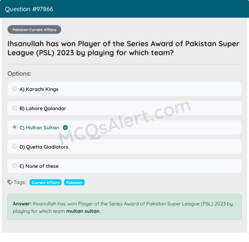Question Screenshot
