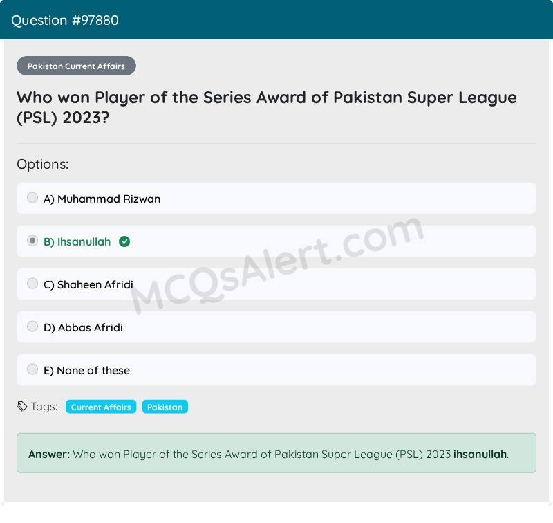 Question Screenshot