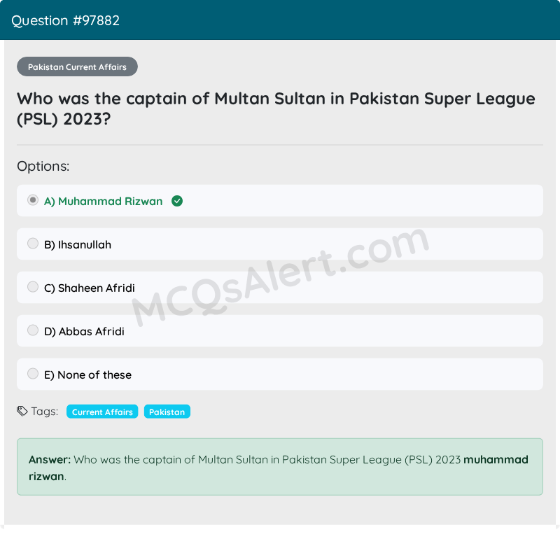 Question Screenshot