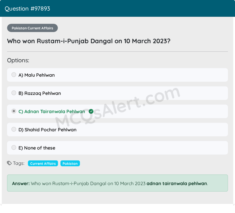 Question Screenshot