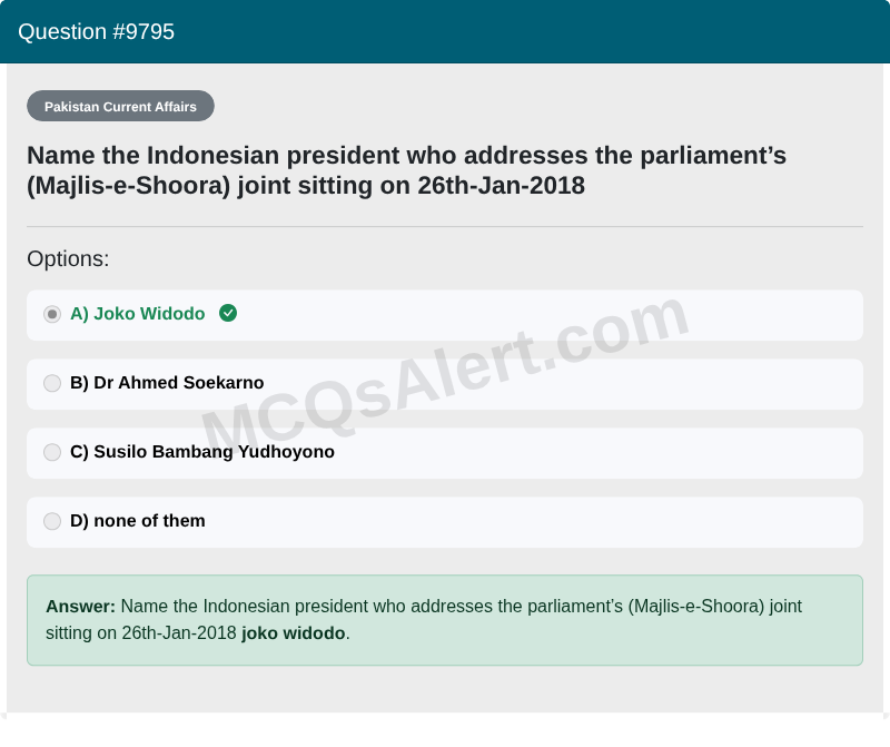 Question Screenshot